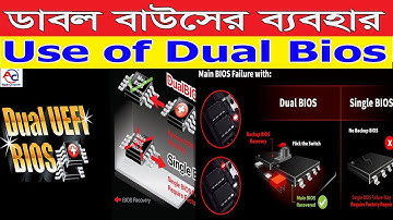 How to use Dual Bios Desktop or Laptop Motherboard | Main Bios | Backup Bios | EC Bios | Bangla