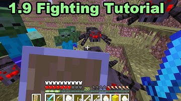 How to Fight in Minecraft 1.9 Update Tutorial - Shield and Sword Attacks
