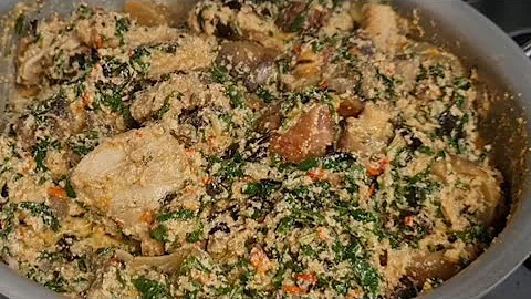 NO PALM OIL VILLAGE STYLE EGUSI SOUP ON A LOW BUDGET || DELICIOUS AND EASY