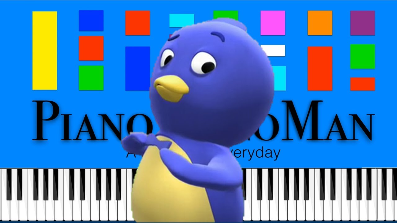 The Backyardigans International Super Spy! Slow EASY Medium 4K Piano