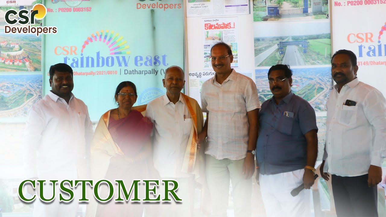 CSR DEVELOPERS CUSTOMER SPEECH - YouTube