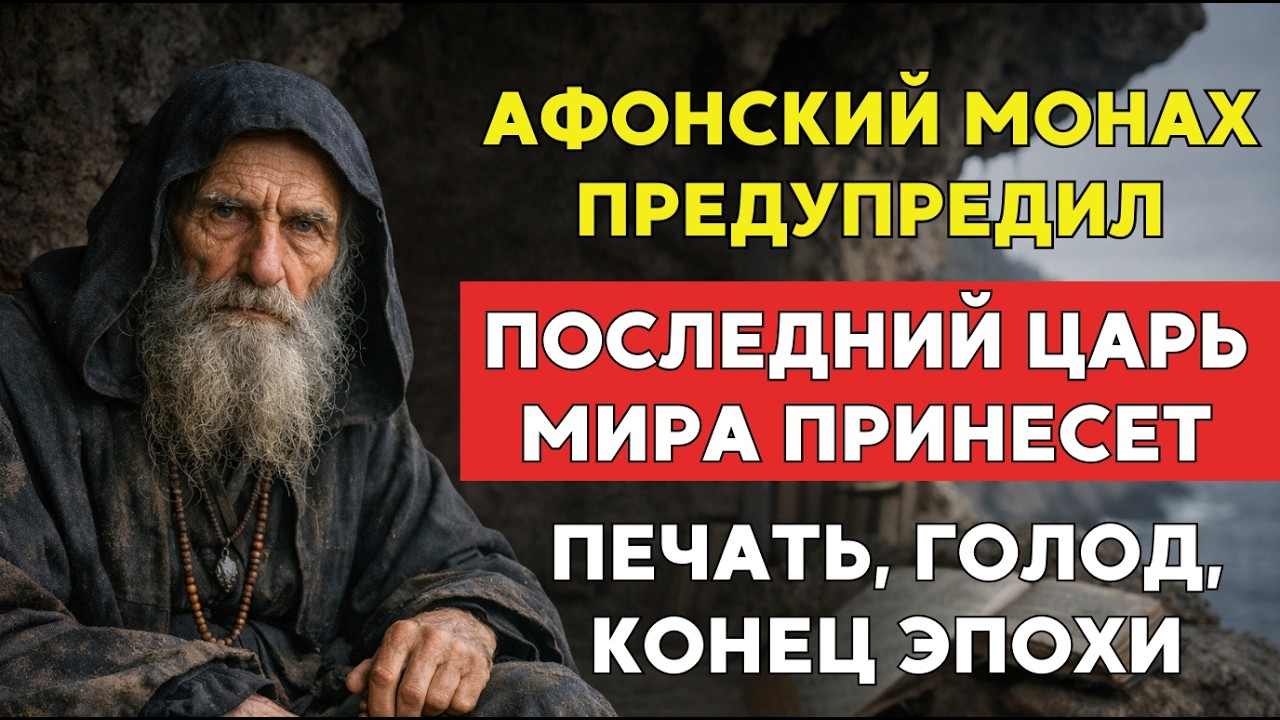 Афонское пророчество о конце свободы: люди сами попросят поставить на них метку.