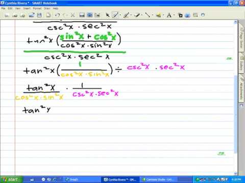 Proving Trigonometry Problem by Cynthia Rivera