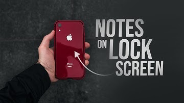 How to Add Notes on iPhone Lock Screen (tutorial)