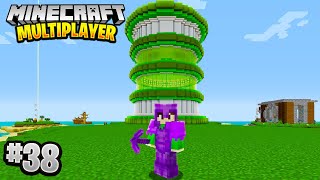 GIANT TOWER PROJECT in Minecraft Multiplayer Survival! (Episode 38)