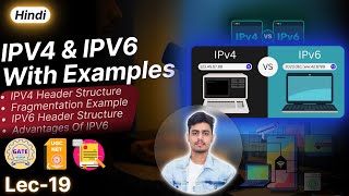IPv4 vs IPv6 Explained | Headers, Fragmentation, Addressing & Differences | Computer Networks Hindi