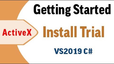 Iocomp Instrumentation ActiveX Install Trial - VS2019 C#