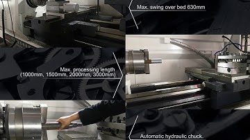 Chinese Big Spindle Bore CNC Lathe 6163