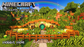 Minecraft Relaxing Longplay - Building a Peaceful Hobbit Hole (No Commentary) 1.20