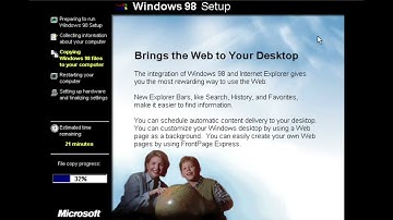 Installing Windows 98 SE build 2124