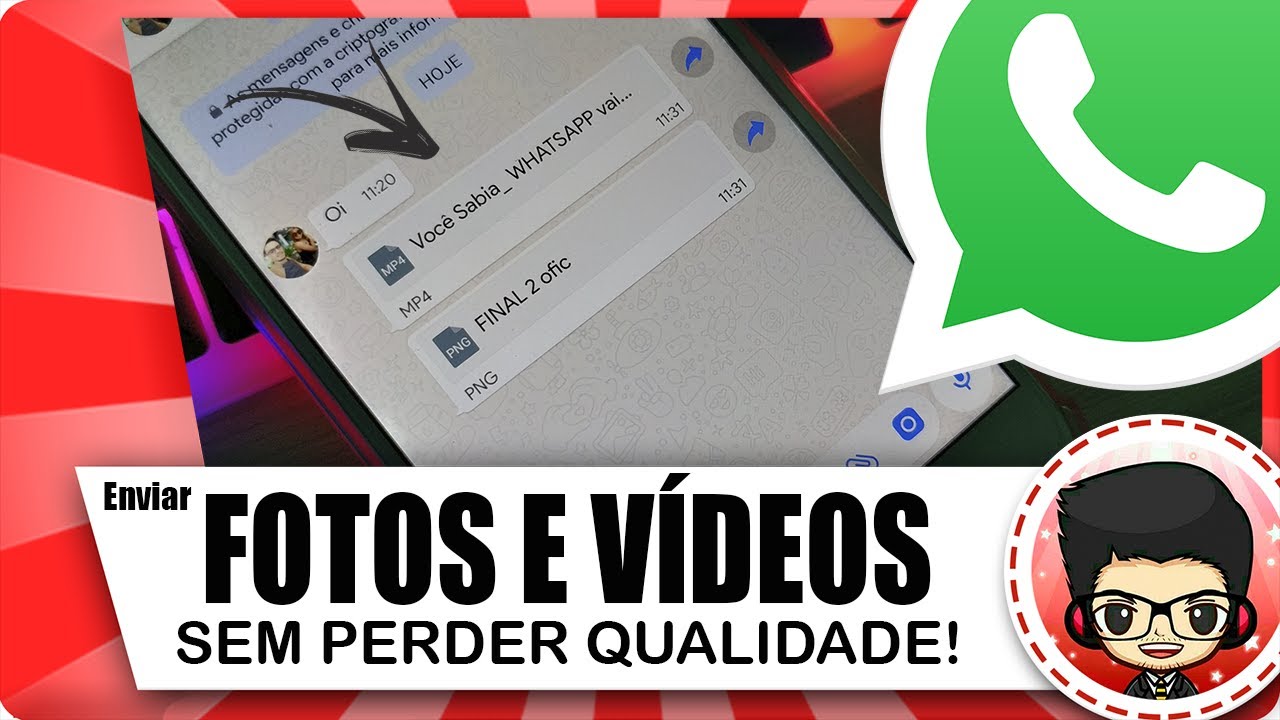 Como Enviar FOTO ou VÍDEO LONGO sem perder a Qualidade no WHATSAPP ...