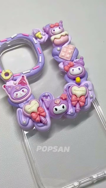 💜kuromi decoden phone case #decodenphonecase #phonecase #sanrio #kuromi #cute #diyideas