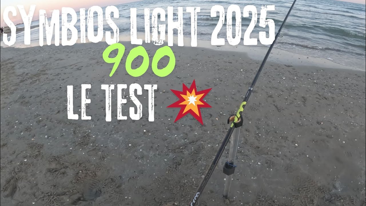 😱Je teste  la  canne Symbios light 900 Caperlan surfcasting 4,50