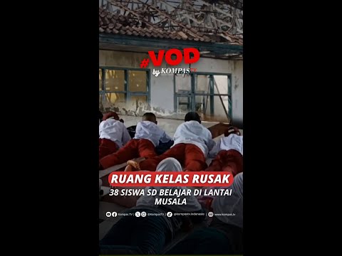 RUANG KELAS RUSAK, 38 SISWA SD BELAJAR DI LANTAI MUSALA #short