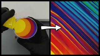 Acrylic Pouring Rainbow Traveling Ring Pour Abstract Fluid Art by Life Is Kumquat 9,461 views 3 years ago 3 minutes, 39 seconds