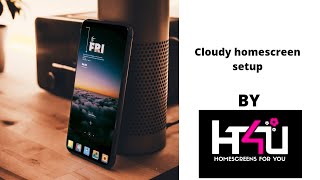 Cloudy sky homescreen setup |Novalaunchersetup |Homescreen setup | Android homescreen screenshot 1