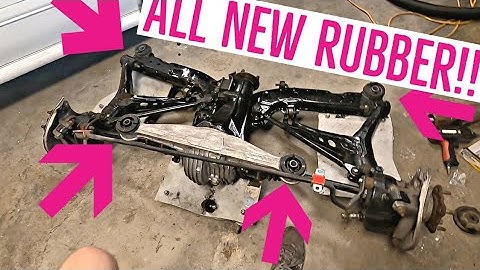 Subframe swap New Mazda speed Bushings FC3s RX7 Pinion Snubber