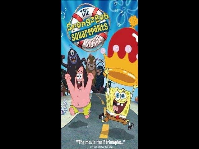 the spongebob squarepants movie vhs