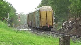 #6797 CSX Q217-13 Empty autorack train with a NS & a CN