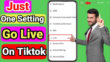 (just 1 setting)🔴how to go live on tiktok || go live on tiktok without a thousand followers 2023