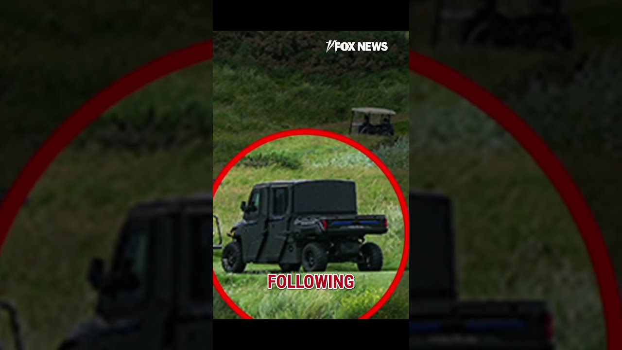  Golf Force One Trump S New Armored Cart Appears In Scotland Shorts