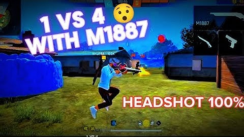 Best 1 vs 4 M1887 Clutchs ||God gameplay 🎮