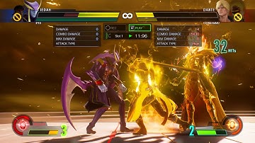 Marvel vs Capcom Infinite Dante + Dormammu Soul Stone Infinity Storm combo with Soul Surge