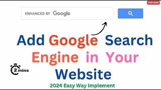 How to Add Google Search Engine to Your Website | 2024 Easy Way screenshot 4