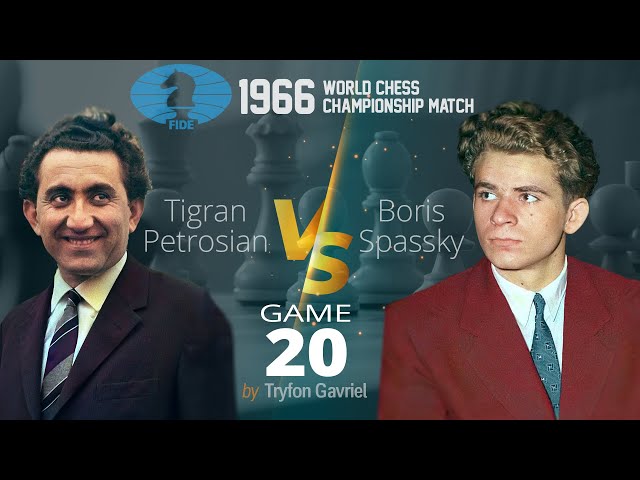 World Chess Championship 1966 - Petrosian vs Spassky - Round 20 - Nimzo  Indian Defence 