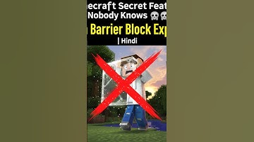 Minecraft Secret Feature Nobody Knows 😱 | Hidden Barrier Block Explained | Hindi #sh