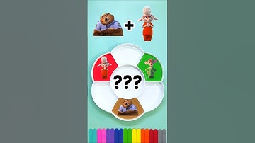 Zootopia Color Mixing - Guess the Final Color #shorts #colormixing #thepopsky #colors #zootopia