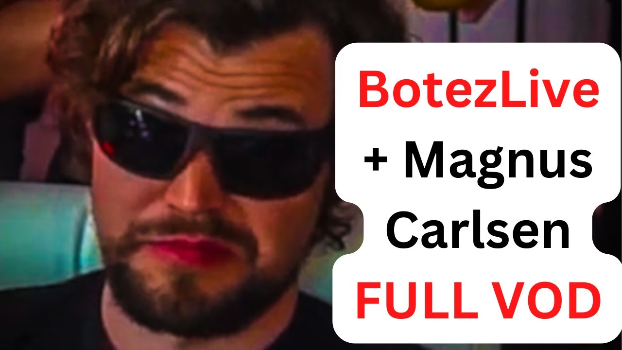 Magnus Carlsen is on BotezLive right now. : r/chess