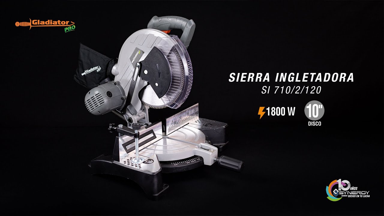 Sierra Ingletadora Telescopica 1800w Disco 10 Guia Laser