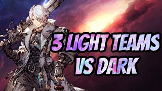 WoTV • PvP | 3 Light Teams Ride Out to Face the Dark!! Fighting Leela/Anima, Kain, and Dominating!?