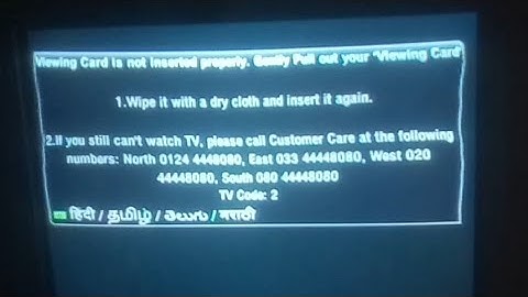Airtel #dth Tv code 2 Problem #kyon  Ata hai
