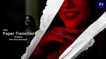 Adobe Premiere Pro Paper Transition Template || Free Pack Download || In Premiere Pro Tutorial
