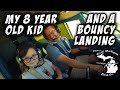 Pilot bounces badly on landing and the passenger lets him know!