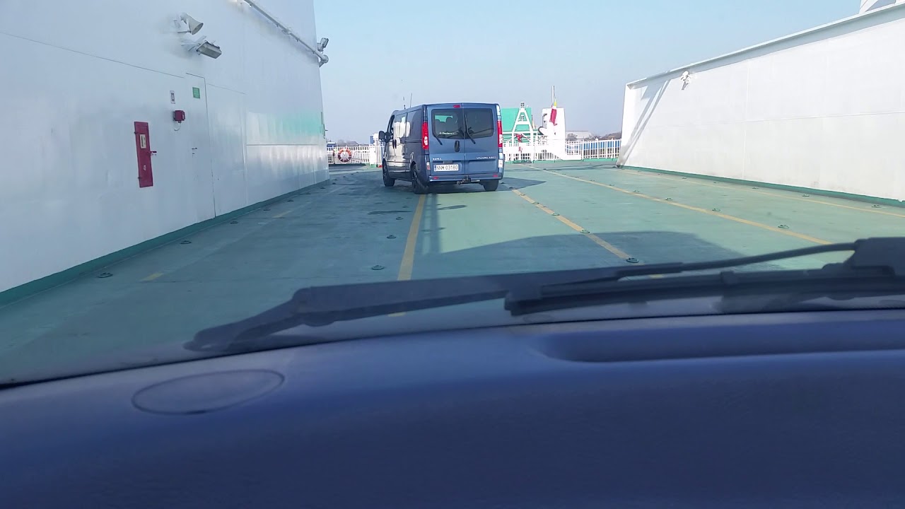 Wjazd na prom Świnoujscie - Trelleborg