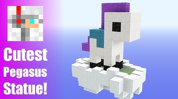 CUTEST MINECRAFT STATUES #2 | Pegasus Tutorial