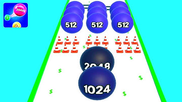 2048 Runner Balls: Ball games ! All Levels Gameplay (122-127) android,ios