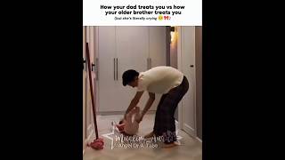 How your dad treats you vs how your older brother treats you 😭😂🎀#viral #funny #cute #sad #muslimaura