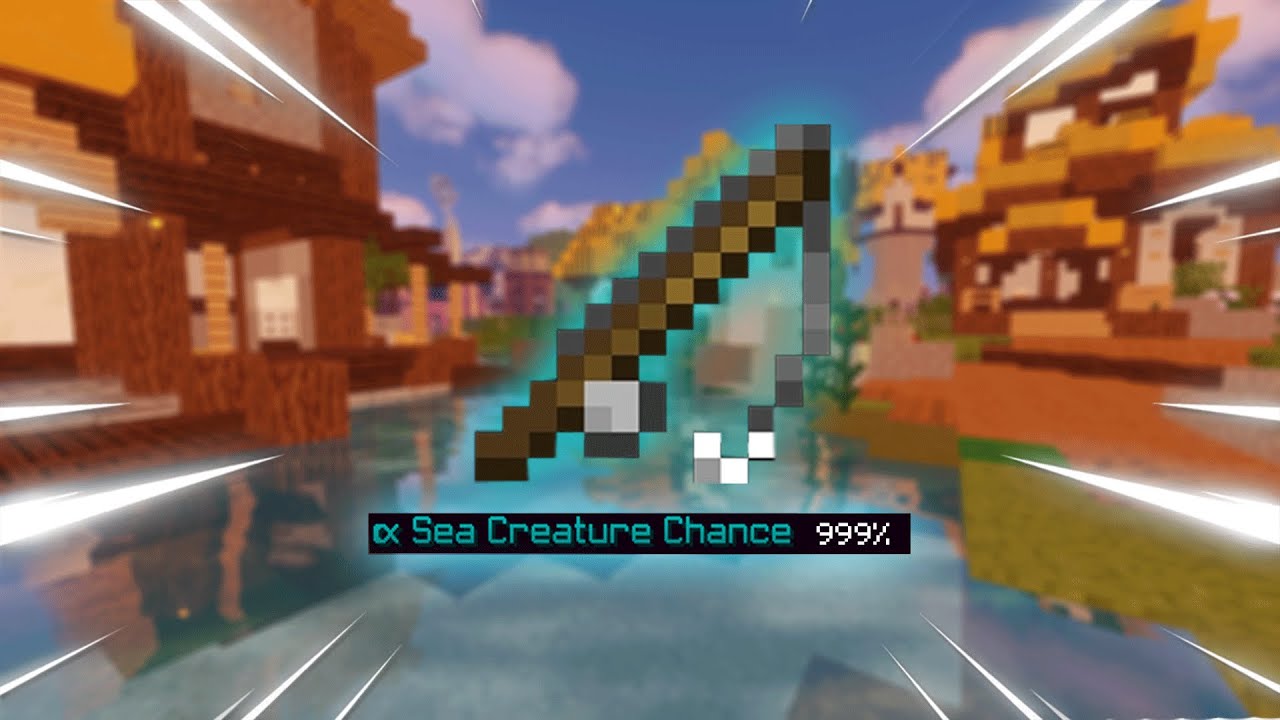 THE BEST FISHING ROD (Rod of the Sea) Hypixel Skyblock