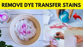 Vinegar Trick to Remove Dye Transfer Stains from White or Colored Clothes Without Bleach After Dryin