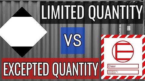 What Is Excepted Quantity? | IMDG Code Basics