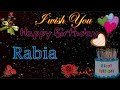 I wish you Happy Birthday Rabia | Rabia Birthday Cake