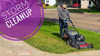 Cleaning up after a Rain Storm