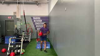 Drop Jump to Med Ball Under Throw
