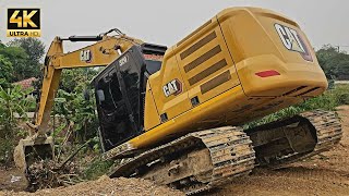 ลึกของลึกมาก ⚒⚒⚒ รถแบคโฮ CAT 320 NEXT GENERATION ขุดหลุมทำบ่อน้ำ งานสุดอันตรายพร้อมถล่มตลอดเวลา