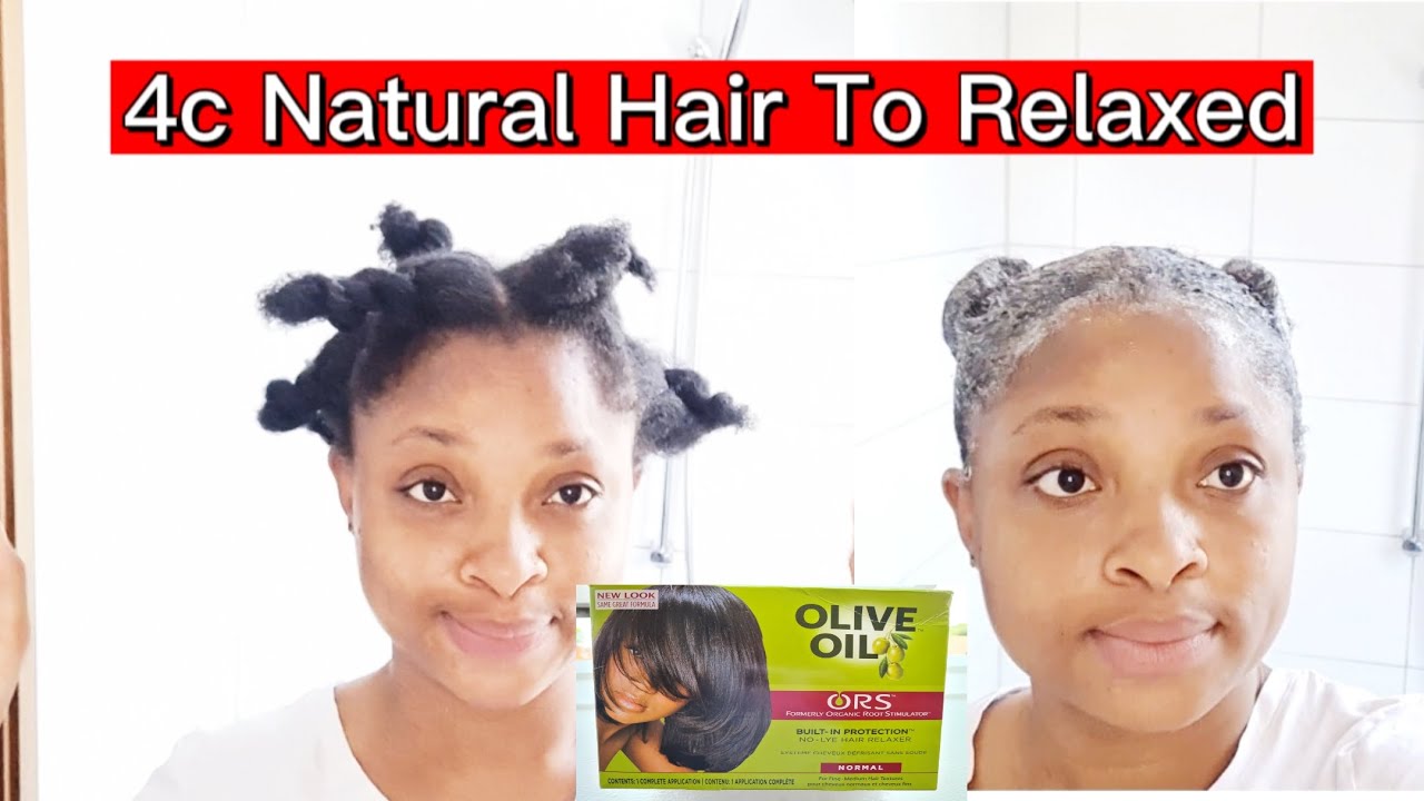 ORS Olive Oil Relaxer Hair Care Routine YouTube