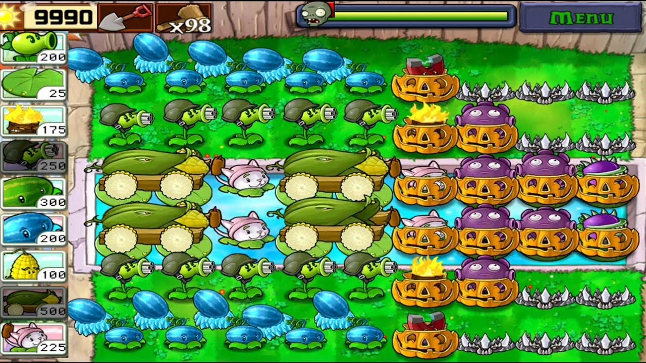 Most Powerful Plant Strategy LAST STAND ENDLESS Plants vs. Zombies YouTube